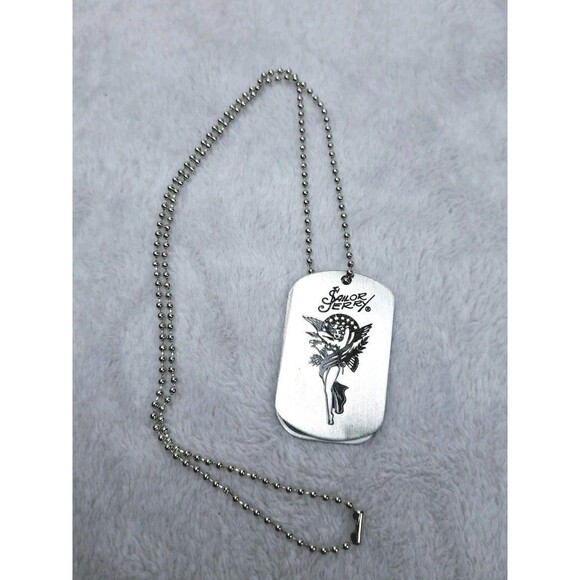 SAILOR JERRY Rum Dogtag Necklace Bottle Opener STAINLESS STEEL Ball Chain 2012 - Picture 6 of 9